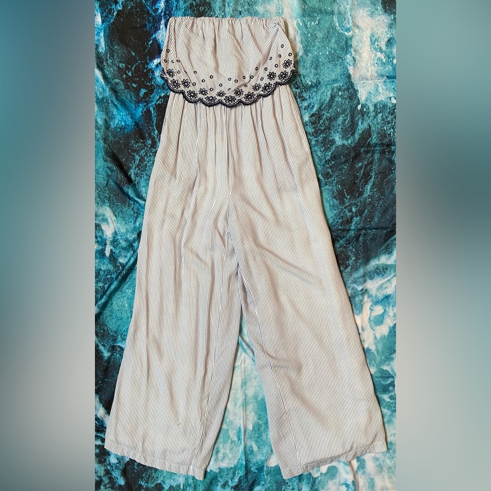Jessica Simpson Pinstripe Jumpsuit / Romper